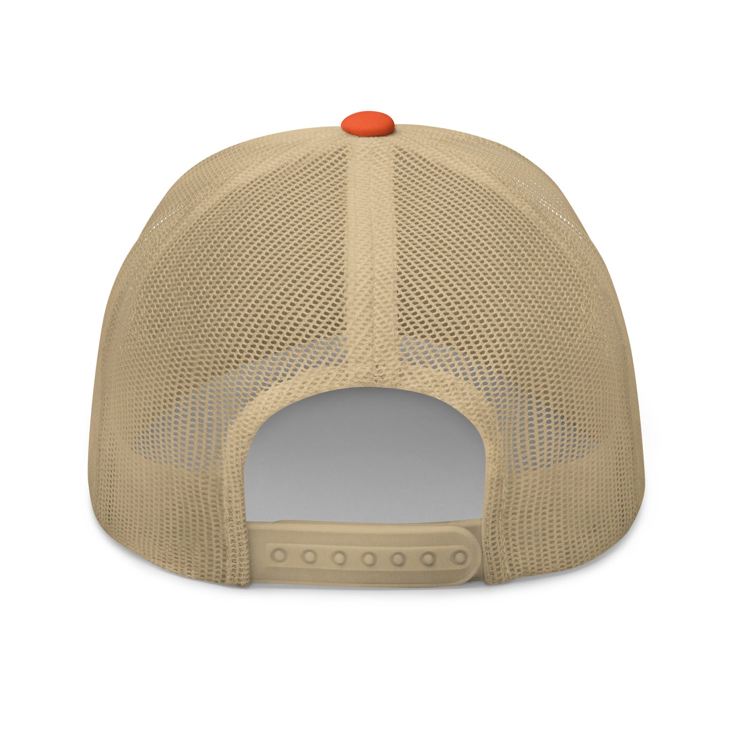 Classic Trucker Cap - Orange/Khaki