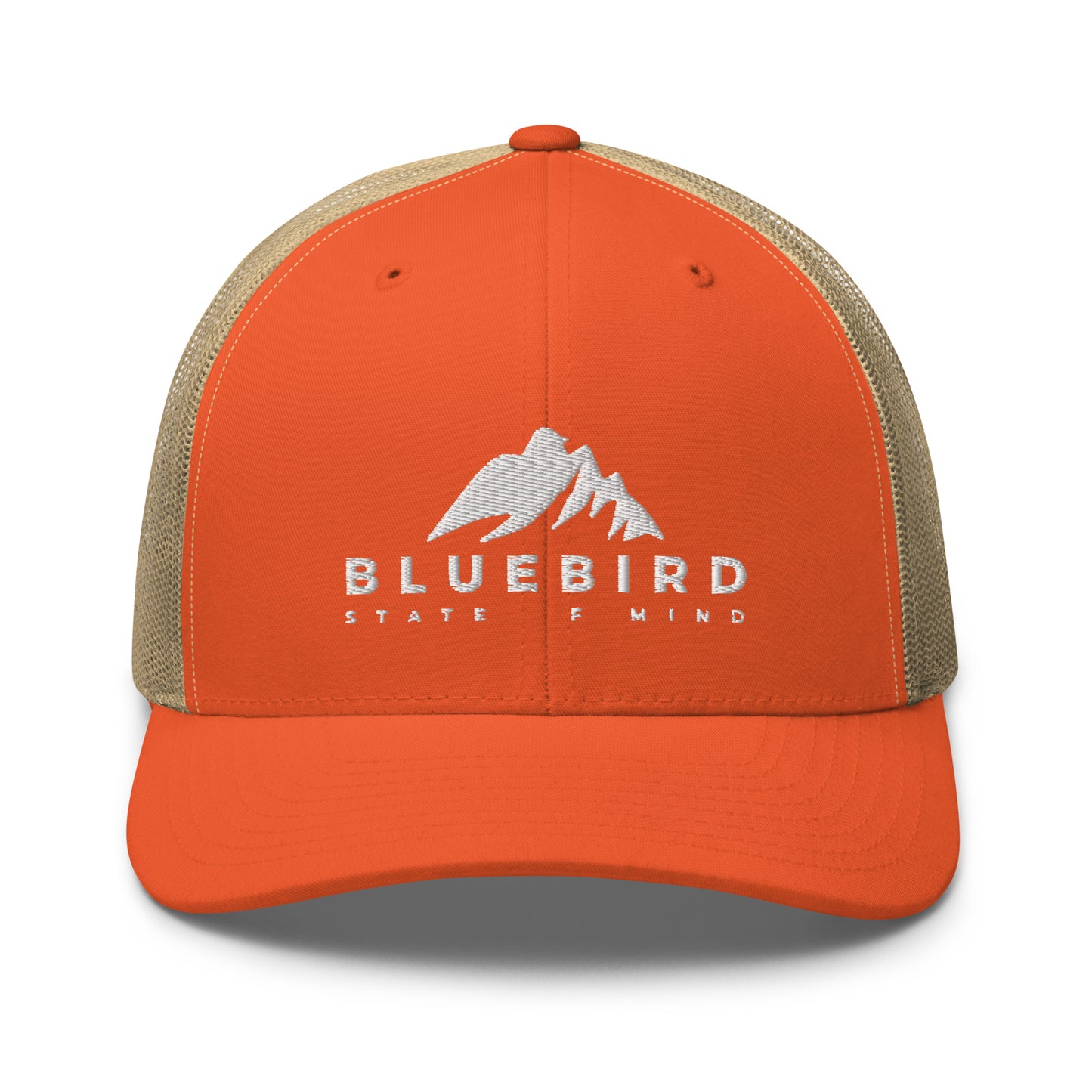 Classic Trucker Cap - Orange/Khaki