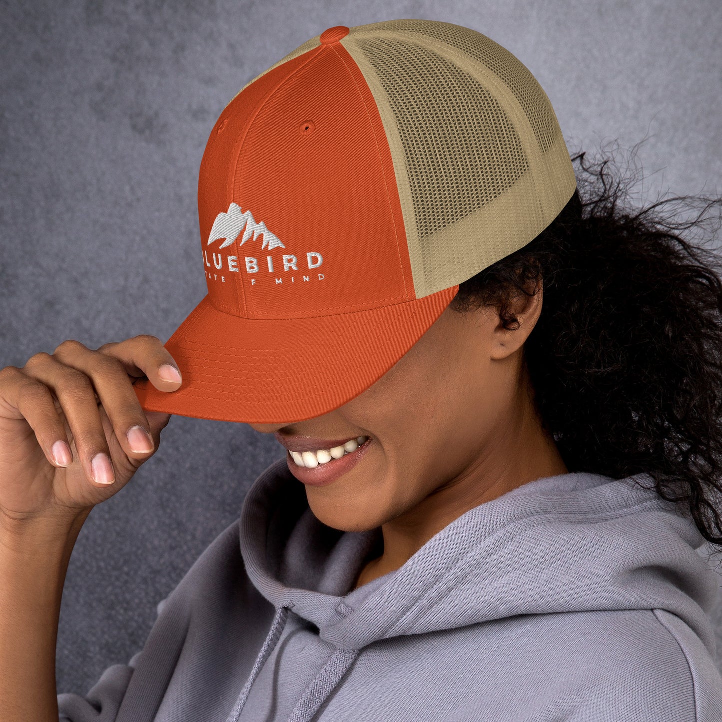 Classic Trucker Cap - Orange/Khaki