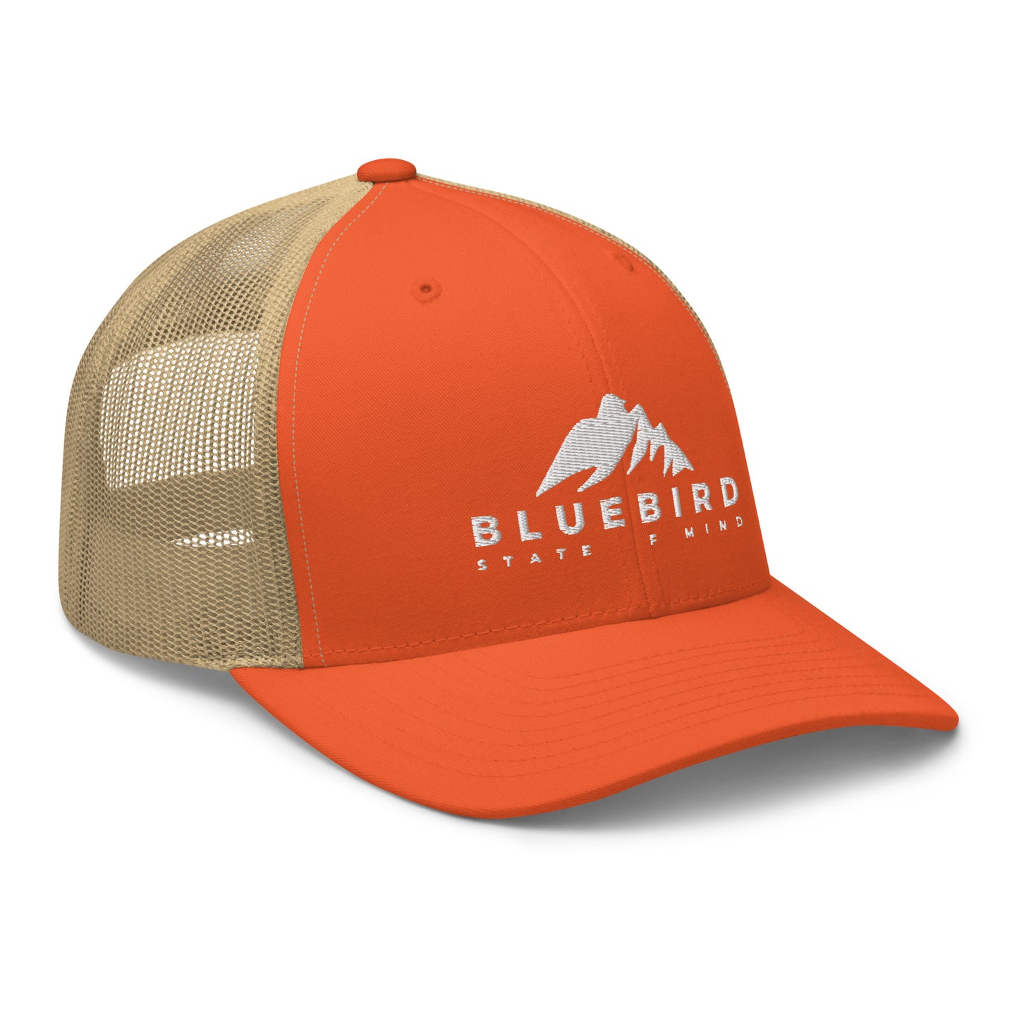 Classic Trucker Cap - Orange/Khaki